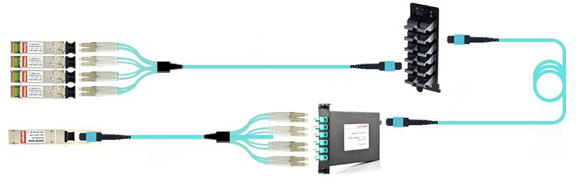 MTP-LC harness cables application