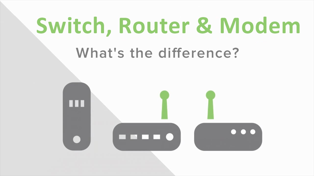 switch vs router vs modem